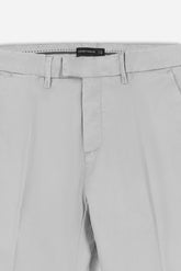 PANTALONE CHINO RASO GRIGIO CHIARO